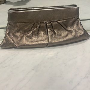 Lauren Merkin metallic clutch